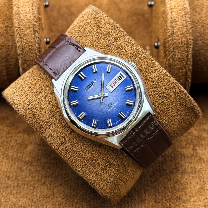 Seiko Seiko - Lord Matic "Blue Grace" 輝面 (Kimetsu) – Radiant Surface - No Reserve Price - 5606-7260 - Men - 1973 vintage watch - image 6