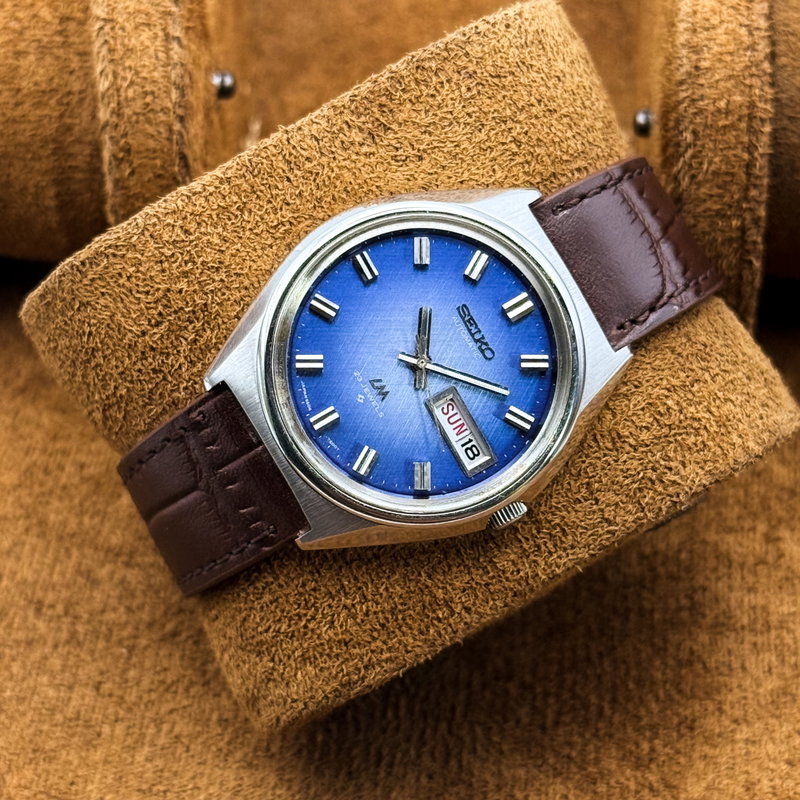 Seiko Seiko - Lord Matic "Blue Grace" 輝面 (Kimetsu) – Radiant Surface - No Reserve Price - 5606-7260 - Men - 1973 vintage watch - image 7