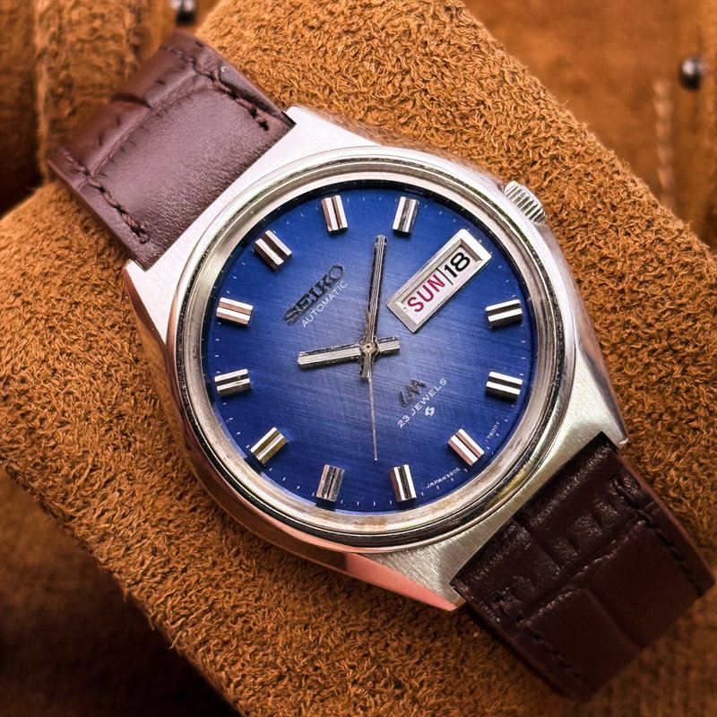 Seiko Seiko - Lord Matic "Blue Grace" 輝面 (Kimetsu) – Radiant Surface - No Reserve Price - 5606-7260 - Men - 1973 vintage watch - image 9