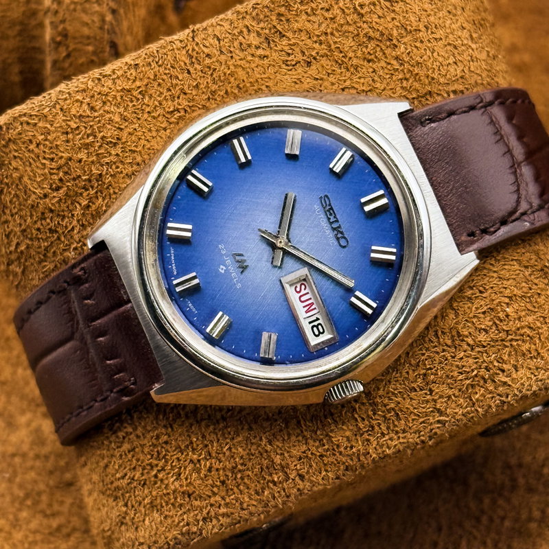 Seiko Seiko - Lord Matic "Blue Grace" 輝面 (Kimetsu) – Radiant Surface - No Reserve Price - 5606-7260 - Men - 1973 vintage watch - image 10