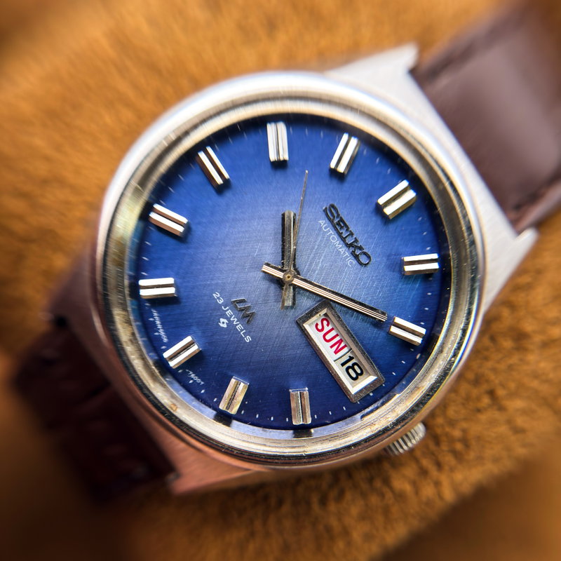 Seiko Seiko - Lord Matic "Blue Grace" 輝面 (Kimetsu) – Radiant Surface - No Reserve Price - 5606-7260 - Men - 1973 vintage watch - image 14