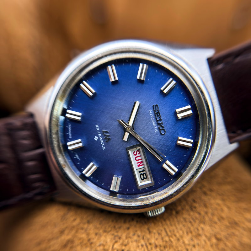 Seiko Seiko - Lord Matic "Blue Grace" 輝面 (Kimetsu) – Radiant Surface - No Reserve Price - 5606-7260 - Men - 1973 vintage watch - image 15