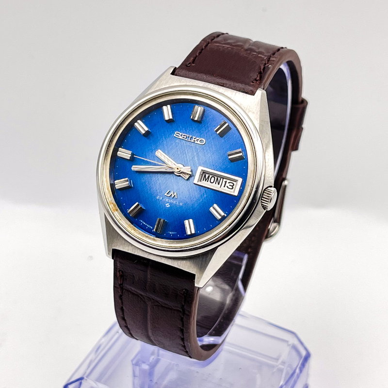 Seiko Seiko - Lord Matic "Blue Grace" 輝面 (Kimetsu) – Radiant Surface - No Reserve Price - 5606-7260 - Men - 1973 vintage watch - image 1