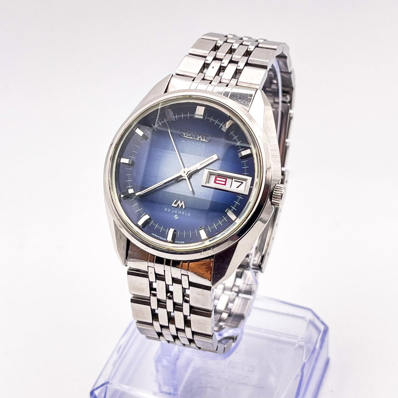 Seiko Seiko - Lord Matic "Gradient Blue Sunburst" [Near-Mint] 青幻 (Seigen) – Blue Illusion - No Reserve Price - 5606-7280 - Men - 1970-1979  vintage watch - image 1