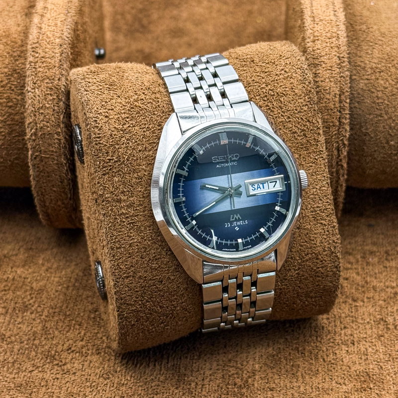 Seiko Seiko - Lord Matic "Gradient Blue Sunburst" [Near-Mint] 青幻 (Seigen) – Blue Illusion - No Reserve Price - 5606-7280 - Men - 1970-1979  vintage watch - image 10