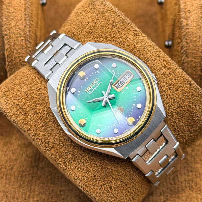 Seiko Seiko - Advan "Gradient Sunburst" 輝模 (Kimō) – Radiant Form - No reserve price - 7019-7300 - Men - 1973 vintage watch - image 17