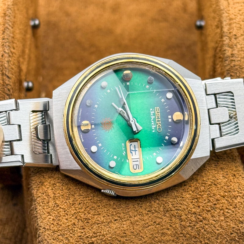 Seiko Seiko - Advan "Gradient Sunburst" 輝模 (Kimō) – Radiant Form - No reserve price - 7019-7300 - Men - 1973 vintage watch - image 22
