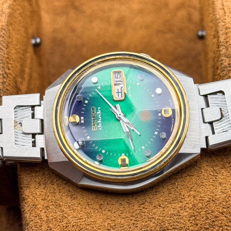 Seiko Seiko - Advan "Gradient Sunburst" 輝模 (Kimō) – Radiant Form - No reserve price - 7019-7300 - Men - 1973 vintage watch - image 25