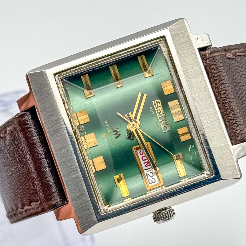 Seiko Seiko - Lord Matic "Gradient Emerald Sunburst" 皇光 (Kōkō) – Imperial Light - No reserve price - 5606-5080 - Men - 1972 vintage watch - image 7