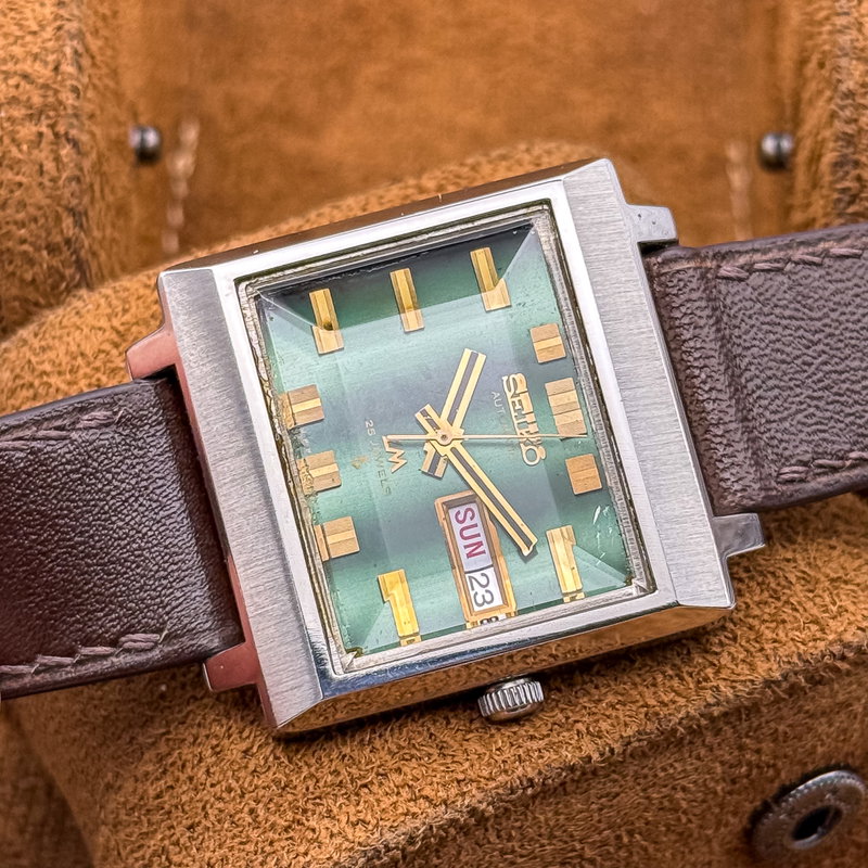 Seiko Seiko - Lord Matic "Gradient Emerald Sunburst" 皇光 (Kōkō) – Imperial Light - No reserve price - 5606-5080 - Men - 1972 vintage watch - image 13