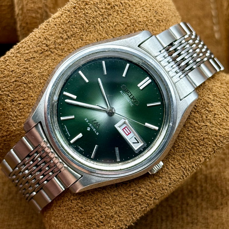 Seiko Seiko - LM "Green Starburst" 翠光 (Sui Kō) – Emerald Light - Ingen mindstepris - 5606-7071 - Men - 1972 vintage watch - image 3