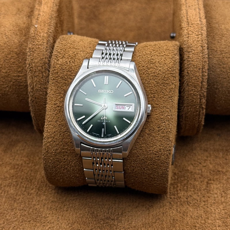 Seiko Seiko - LM "Green Starburst" 翠光 (Sui Kō) – Emerald Light - Ingen mindstepris - 5606-7071 - Men - 1972 vintage watch - image 8