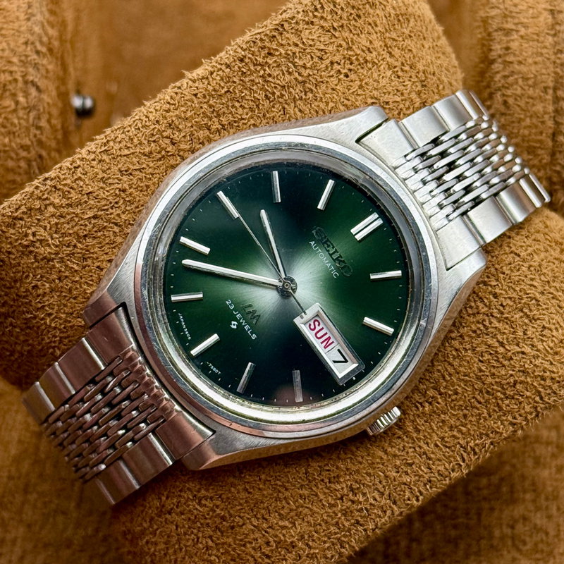 Seiko Seiko - LM "Green Starburst" 翠光 (Sui Kō) – Emerald Light - Ingen mindstepris - 5606-7071 - Men - 1972 vintage watch - image 10
