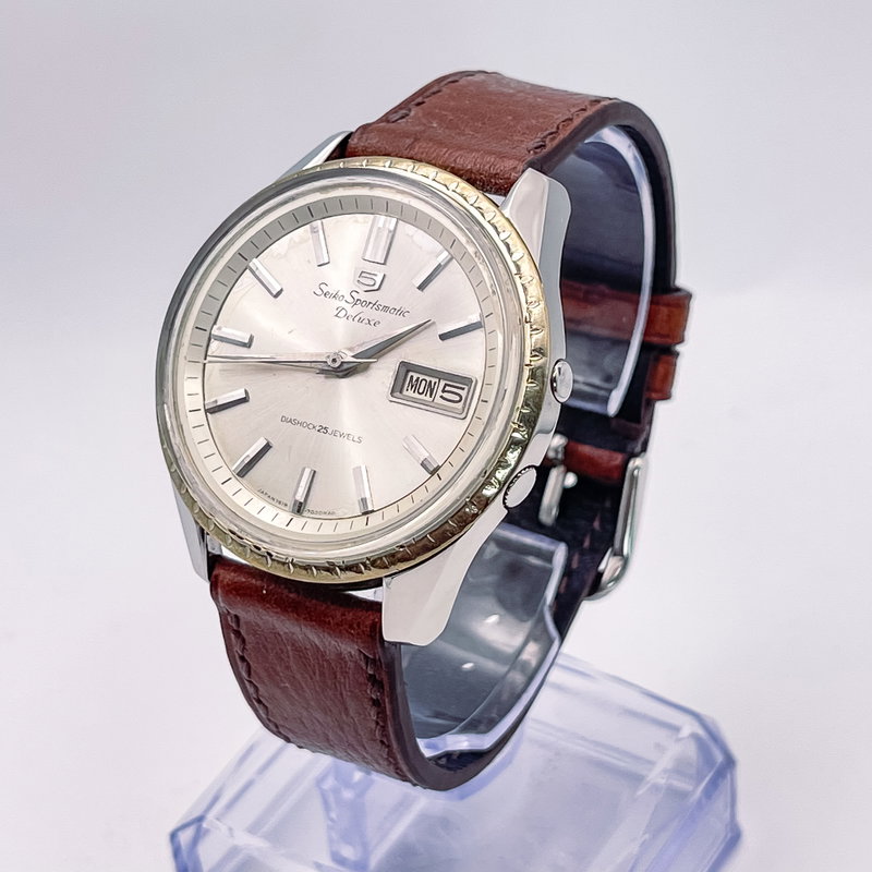 Seiko Seiko - Sportsmatic Deluxe 5 月白 (Gep-paku) – Moon-White - Ingen mindstepris - 7619-7050 - Men - 1965 vintage watch - image 1