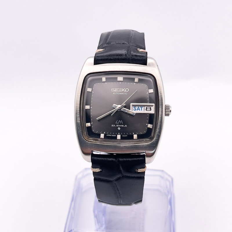 Seiko Seiko - LM "Noir Graphite" - No Reserve Price - 5606-5040 - Men - 1971 vintage watch - image 1