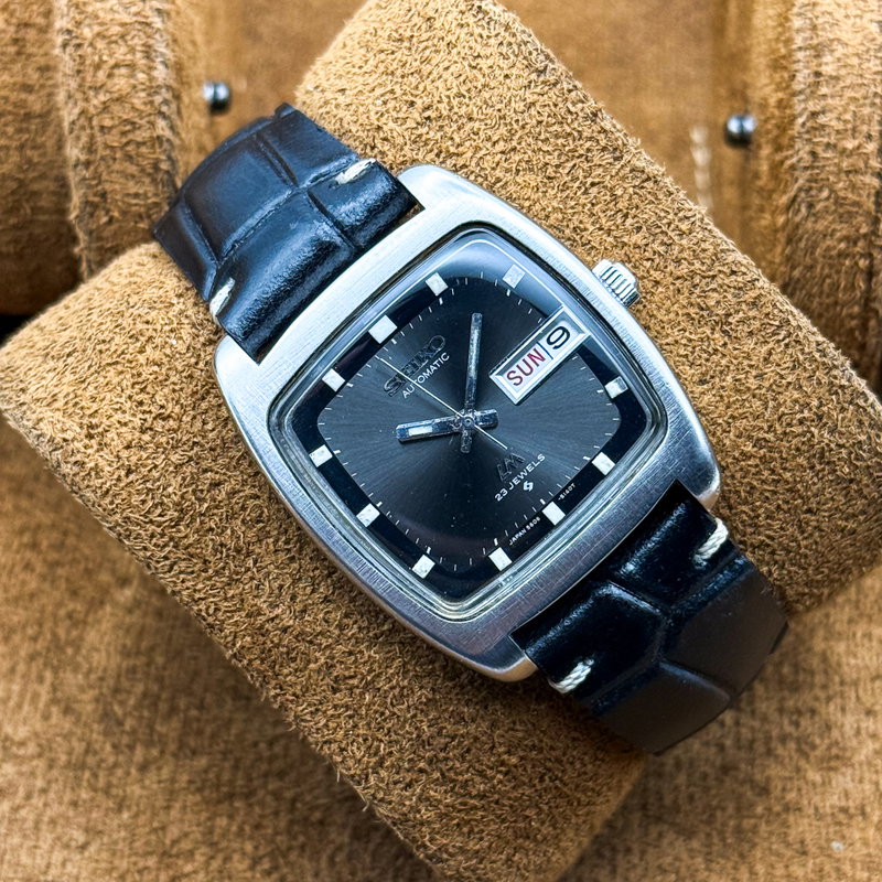 Seiko Seiko - LM "Noir Graphite" - No Reserve Price - 5606-5040 - Men - 1971 vintage watch - image 9
