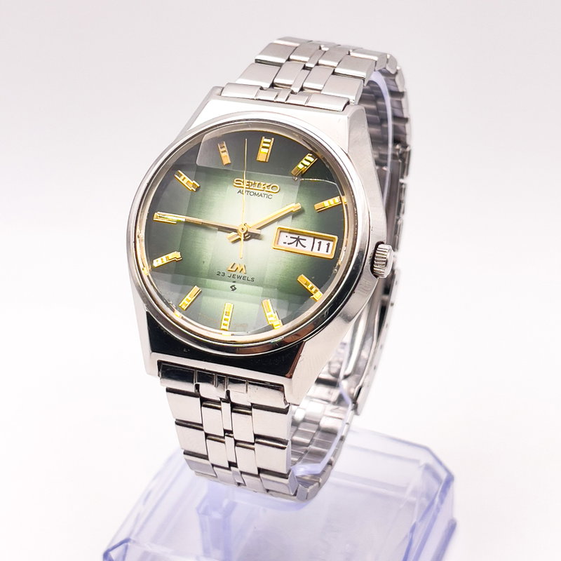 Seiko Seiko - Lord Matic "Gradient Green Sunburst" 光渦 – Kōka – Vortex of Light - No reserve price - 5606-7310 - Men - 1974 vintage watch - image 2