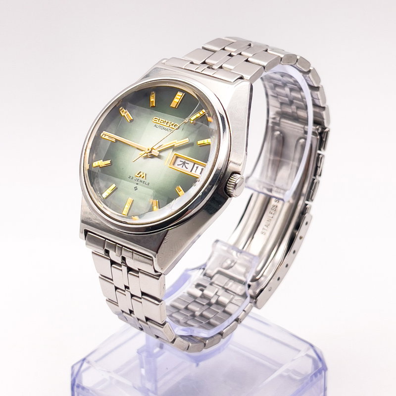 Seiko Seiko - Lord Matic "Gradient Green Sunburst" 光渦 – Kōka – Vortex of Light - No reserve price - 5606-7310 - Men - 1974 vintage watch - image 3