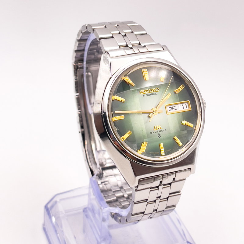 Seiko Seiko - Lord Matic "Gradient Green Sunburst" 光渦 – Kōka – Vortex of Light - No reserve price - 5606-7310 - Men - 1974 vintage watch - image 9