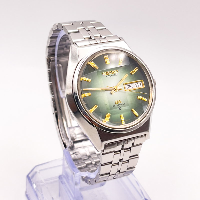 Seiko Seiko - Lord Matic "Gradient Green Sunburst" 光渦 – Kōka – Vortex of Light - No reserve price - 5606-7310 - Men - 1974 vintage watch - image 10