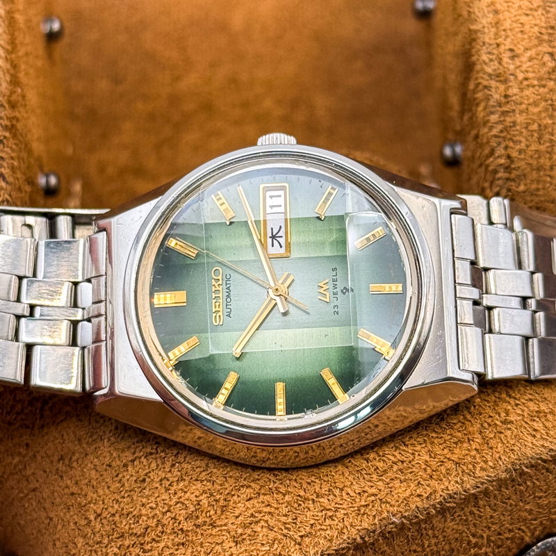 Seiko Seiko - Lord Matic "Gradient Green Sunburst" 光渦 – Kōka – Vortex of Light - No reserve price - 5606-7310 - Men - 1974 vintage watch - image 30