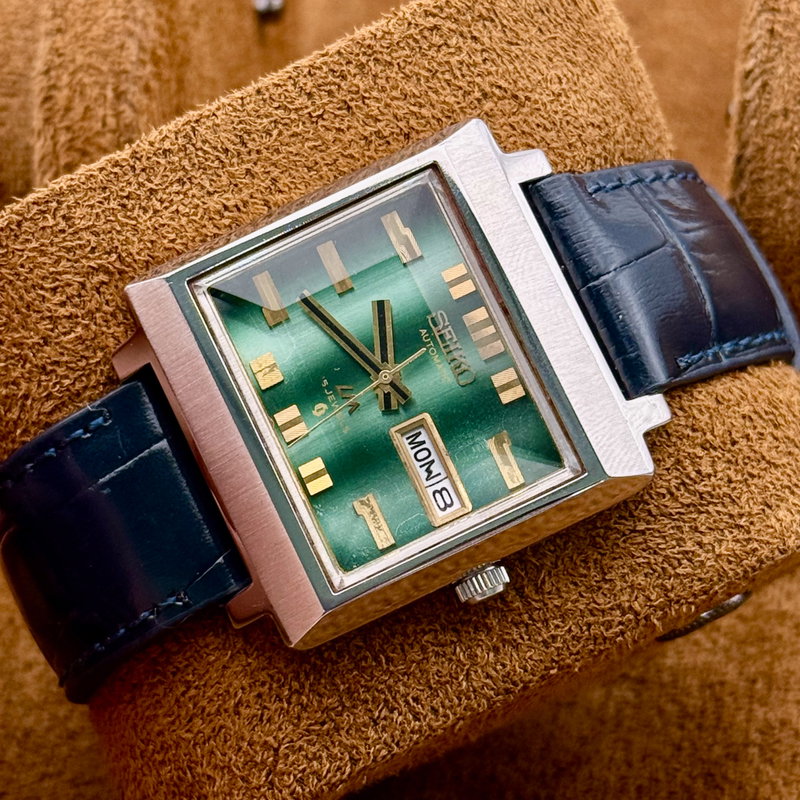 Seiko Seiko - LM "Gradient Green Sunburst" - Ingen mindstepris - 5606-5080 - Men - 1972 vintage watch - image 10
