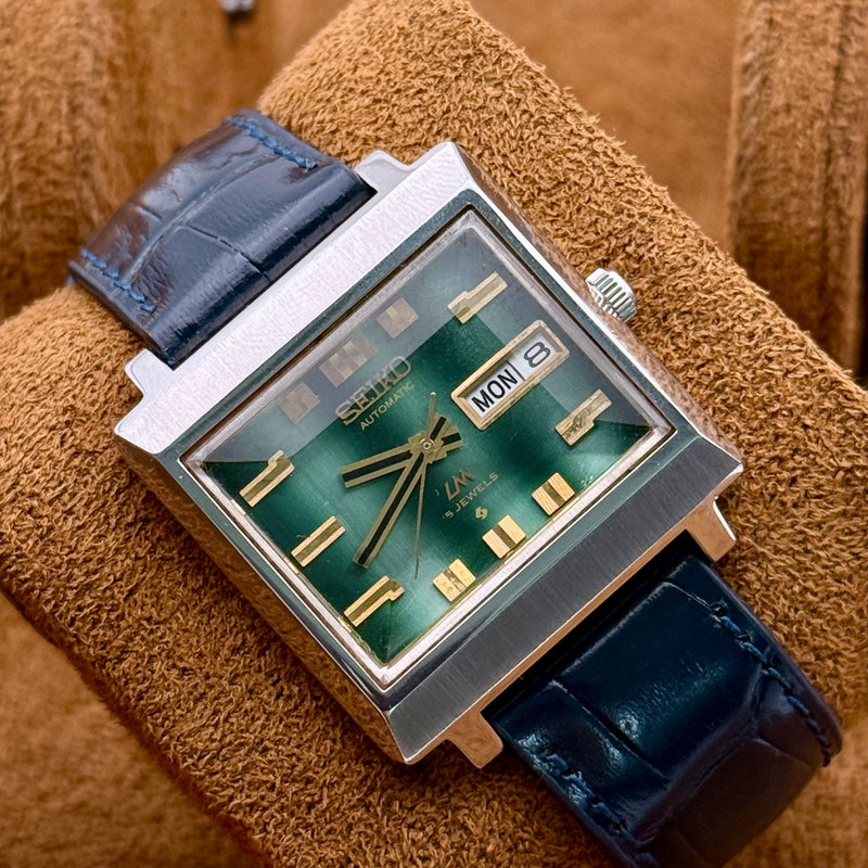 Seiko Seiko - LM "Gradient Green Sunburst" - Ingen mindstepris - 5606-5080 - Men - 1972 vintage watch - image 12