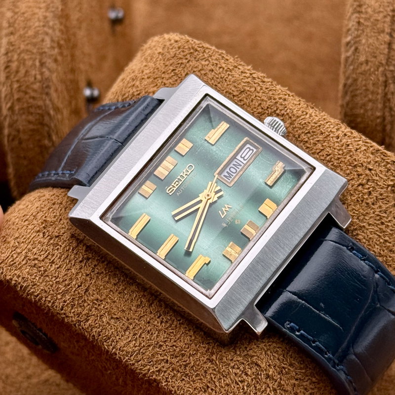 Seiko Seiko - LM "Gradient Green Sunburst" - Ingen mindstepris - 5606-5080 - Men - 1972 vintage watch - image 13
