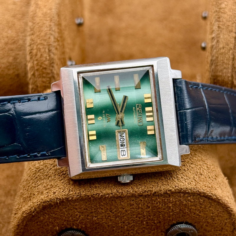 Seiko Seiko - LM "Gradient Green Sunburst" - Ingen mindstepris - 5606-5080 - Men - 1972 vintage watch - image 15