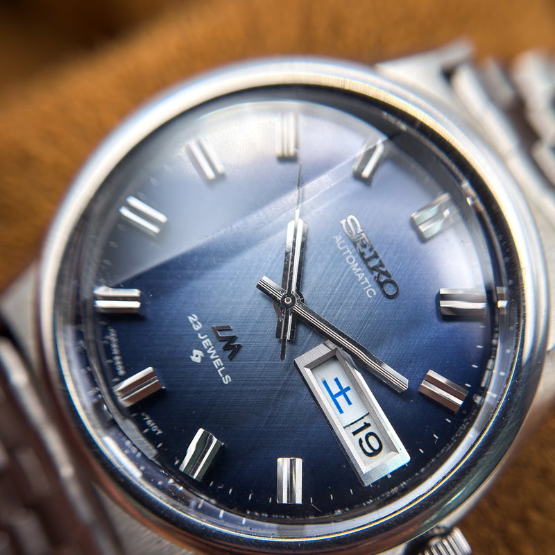 Seiko Seiko - Lord Matic "Gradient Blue Sunburst" 夜晶 (Yashō) – Night Crystal - No reserve price - 5606-7260 - Men - 1972 vintage watch - image 20