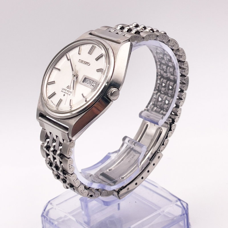 Seiko Seiko - Lord Matic "Linen-dial" 静雪 – Seisetsu – Silent Snow - No reserve price - 5606-7010 - Men - 1970 vintage watch - image 6