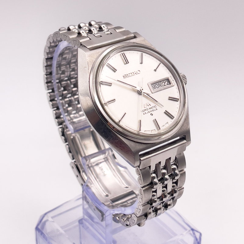 Seiko Seiko - Lord Matic "Linen-dial" 静雪 – Seisetsu – Silent Snow - No reserve price - 5606-7010 - Men - 1970 vintage watch - image 7
