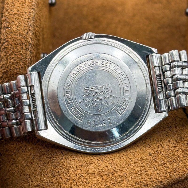 Seiko Seiko - Lord Matic "Linen-dial" 静雪 – Seisetsu – Silent Snow - No reserve price - 5606-7010 - Men - 1970 vintage watch - image 24