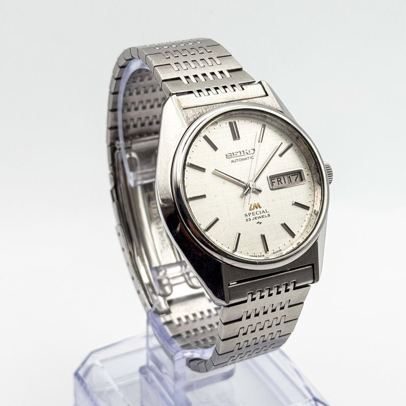 Seiko Seiko - LM Special "Linen-dial" 光映 (Kōei) – Reflected Light - No reserve price - 5216-8020 - Men - 1975 vintage watch - image 3