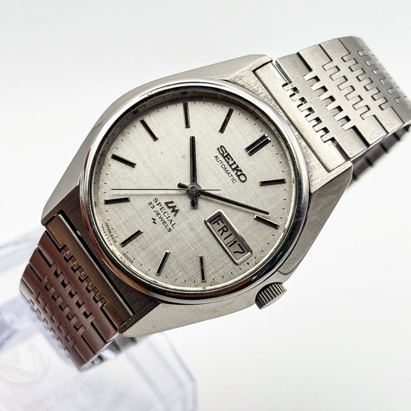Seiko Seiko - LM Special "Linen-dial" 光映 (Kōei) – Reflected Light - No reserve price - 5216-8020 - Men - 1975 vintage watch - image 8