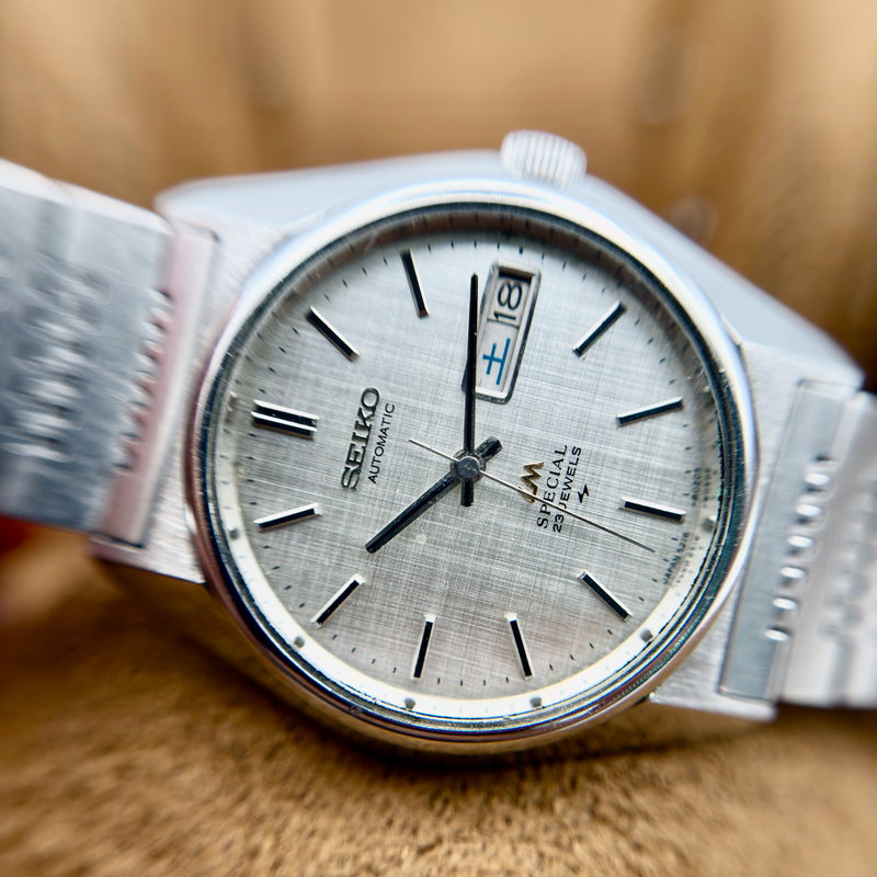 Seiko Seiko - LM Special "Linen-dial" 光映 (Kōei) – Reflected Light - No reserve price - 5216-8020 - Men - 1975 vintage watch - image 19