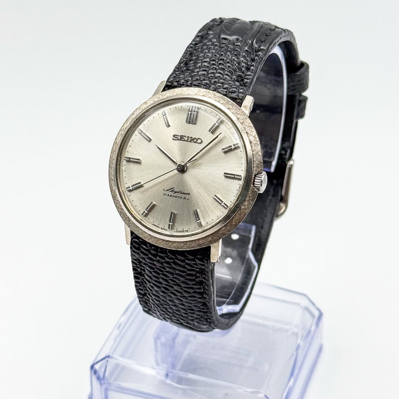 Seiko Seiko - Skyliner 銀霞 (Ginkasumi) – Silver Haze - No Reserve Price - 6220-7220 - Men - 1965 vintage watch - image 2
