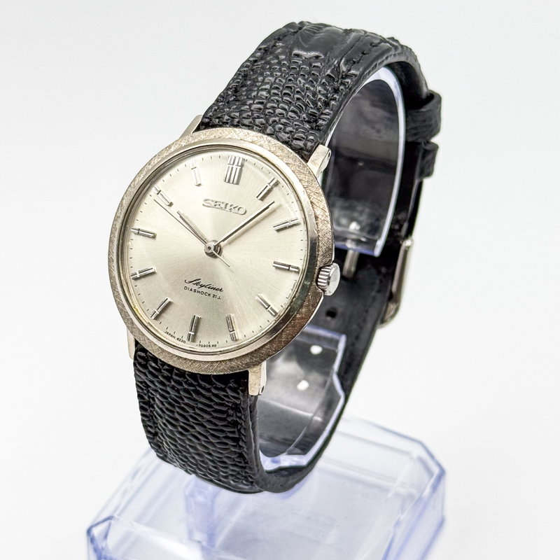 Seiko Seiko - Skyliner 銀霞 (Ginkasumi) – Silver Haze - No Reserve Price - 6220-7220 - Men - 1965 vintage watch - image 3