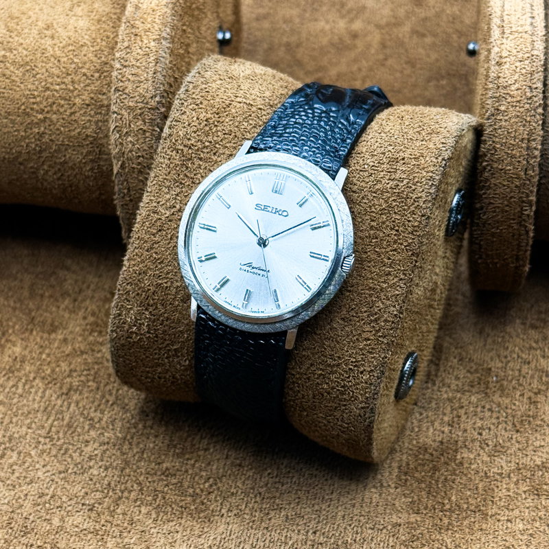 Seiko Seiko - Skyliner 銀霞 (Ginkasumi) – Silver Haze - No Reserve Price - 6220-7220 - Men - 1965 vintage watch - image 10