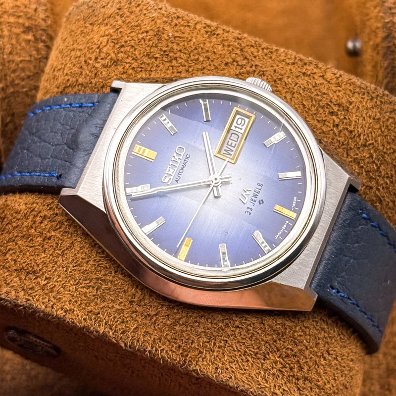 Seiko Seiko - Lord Matic "Gradient Blue Sunburst" 光映 – Kōei – Reflected Light - No reserve price - 5606-7310 - Men - 1973 vintage watch - image 6