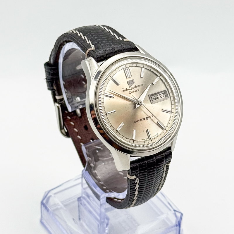 Seiko Seiko - Sportsmatic Deluxe 経年 (Keinen) – Aging Gracefully - No Reserve Price - 7619-7010 - Men - 1965 vintage watch - image 5