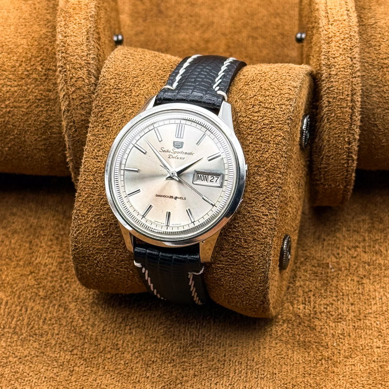 Seiko Seiko - Sportsmatic Deluxe 経年 (Keinen) – Aging Gracefully - No Reserve Price - 7619-7010 - Men - 1965 vintage watch - image 11