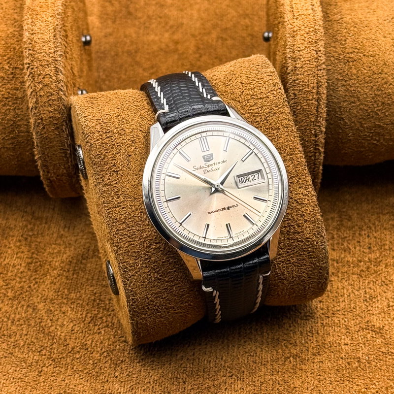Seiko Seiko - Sportsmatic Deluxe 経年 (Keinen) – Aging Gracefully - No Reserve Price - 7619-7010 - Men - 1965 vintage watch - image 12