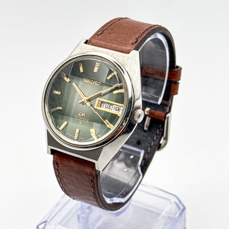 Seiko Seiko - LM "Gradient Green Sunburst" [Near-Mint] 純光 (Junkō) – Pure Light - No reserve price - 5606-7310 - Men - 1973 vintage watch - image 2