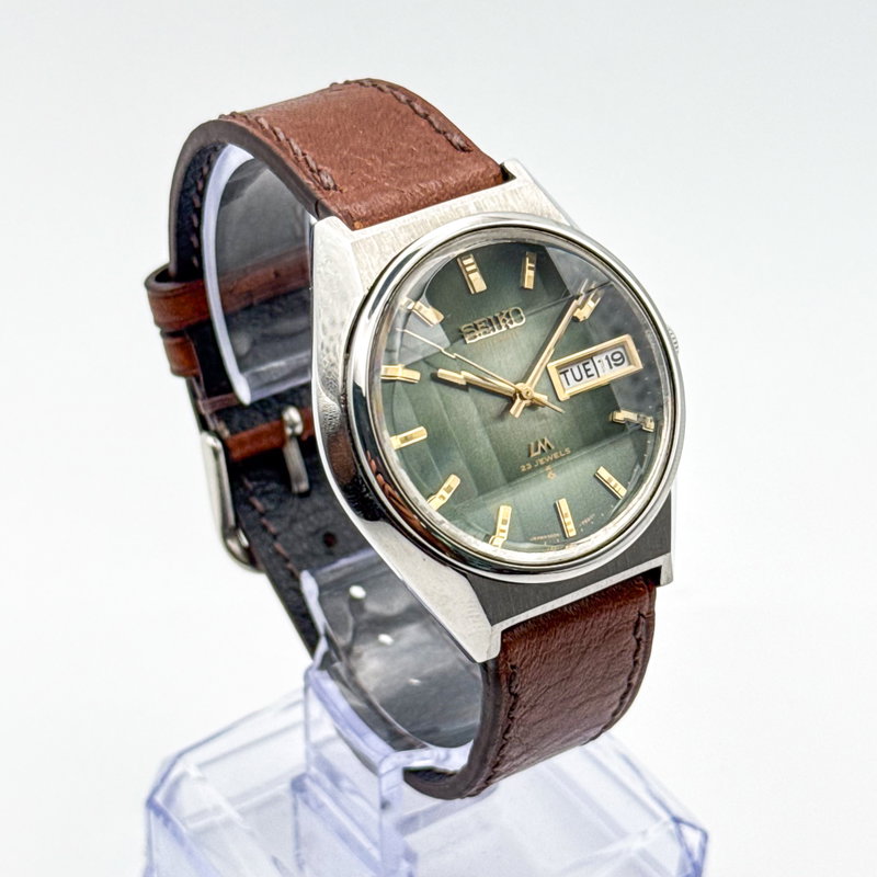 Seiko Seiko - LM "Gradient Green Sunburst" [Near-Mint] 純光 (Junkō) – Pure Light - No reserve price - 5606-7310 - Men - 1973 vintage watch - image 4