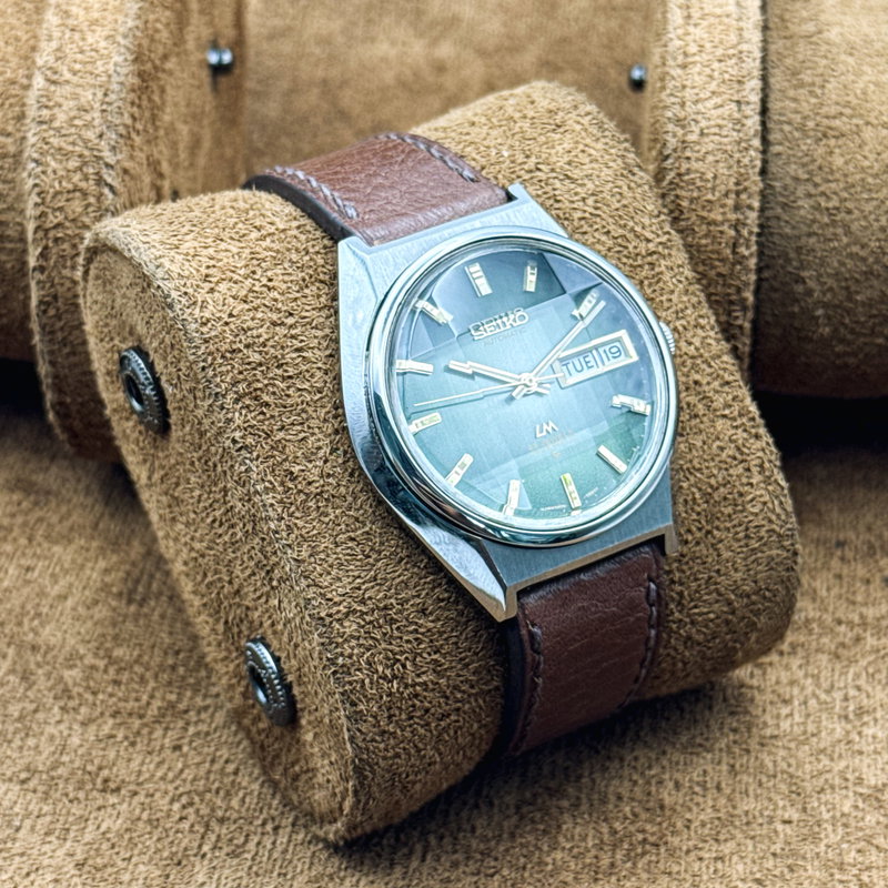 Seiko Seiko - LM "Gradient Green Sunburst" [Near-Mint] 純光 (Junkō) – Pure Light - No reserve price - 5606-7310 - Men - 1973 vintage watch - image 11