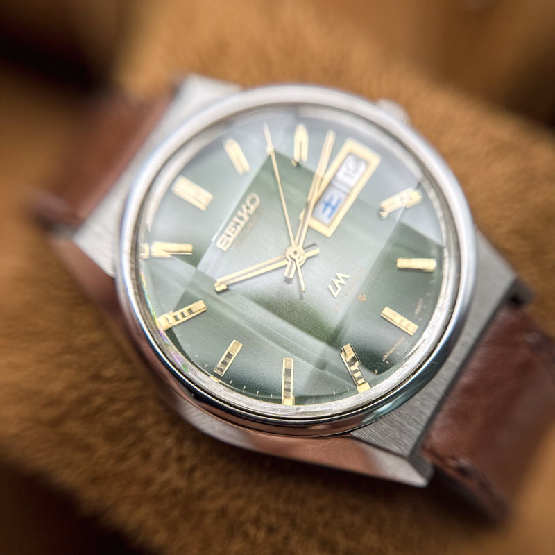 Seiko Seiko - LM "Gradient Green Sunburst" [Near-Mint] 純光 (Junkō) – Pure Light - No reserve price - 5606-7310 - Men - 1973 vintage watch - image 19