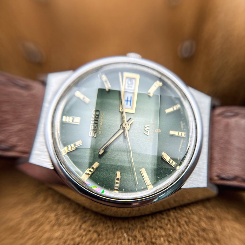Seiko Seiko - LM "Gradient Green Sunburst" [Near-Mint] 純光 (Junkō) – Pure Light - No reserve price - 5606-7310 - Men - 1973 vintage watch - image 21