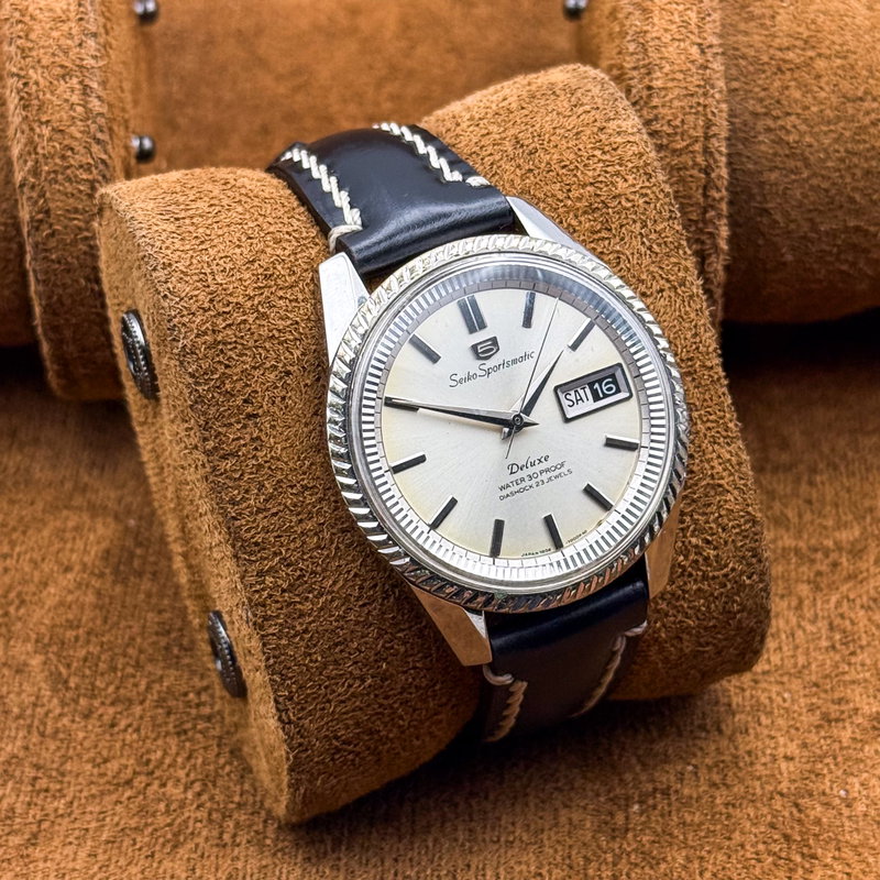 Seiko Seiko - Sportsmatic Deluxe 幽環 (Yūkan) – Ethereal Halo - No Reserve Price - 7606-7000 - Men - 1965 vintage watch - image 4