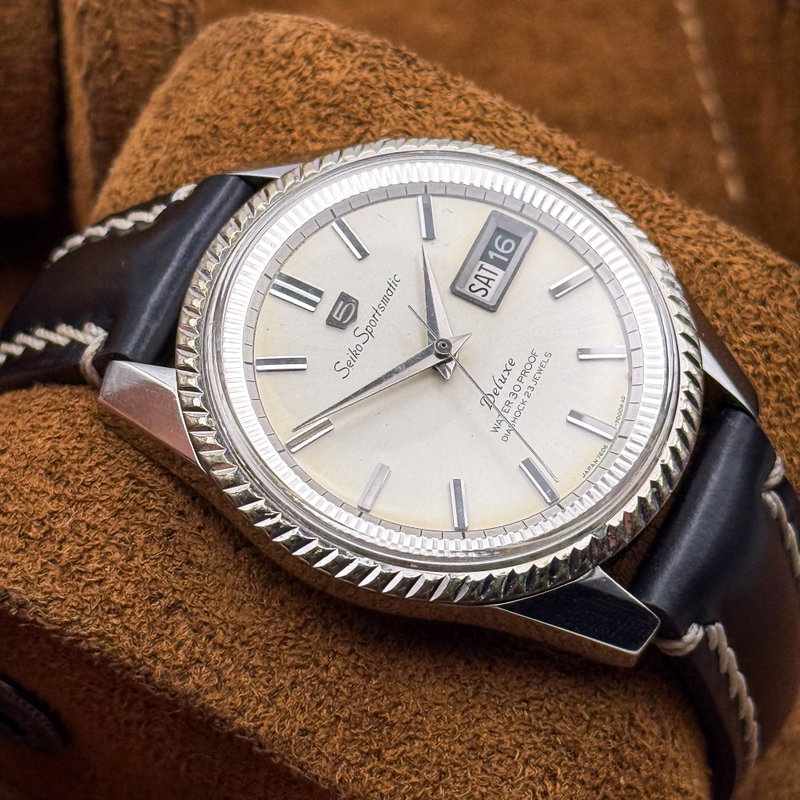Seiko Seiko - Sportsmatic Deluxe 幽環 (Yūkan) – Ethereal Halo - No Reserve Price - 7606-7000 - Men - 1965 vintage watch - image 8